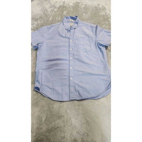 Sewn For J Crew Men's Large Blue 100% Cotton Classic Fit Button Down Shirt - Picture 1 of 7